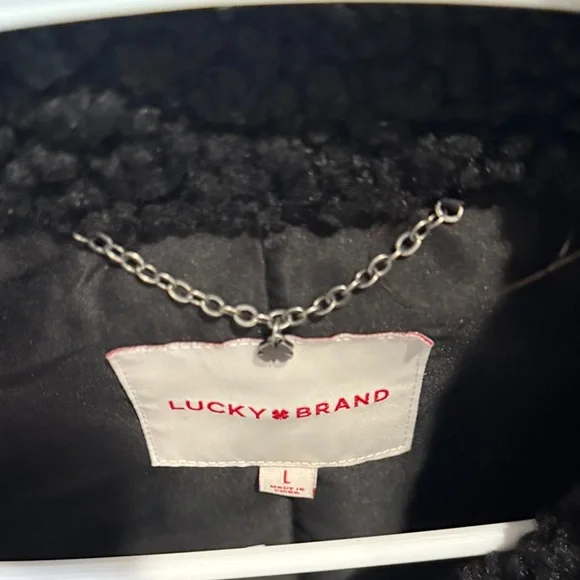 Lucky Brand Black Teddy Jacket - Picture 2 of 3